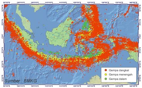 penyebab gempa di indonesia